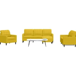 4-delige Loungeset met kussens fluweel>vidaXL Outlet