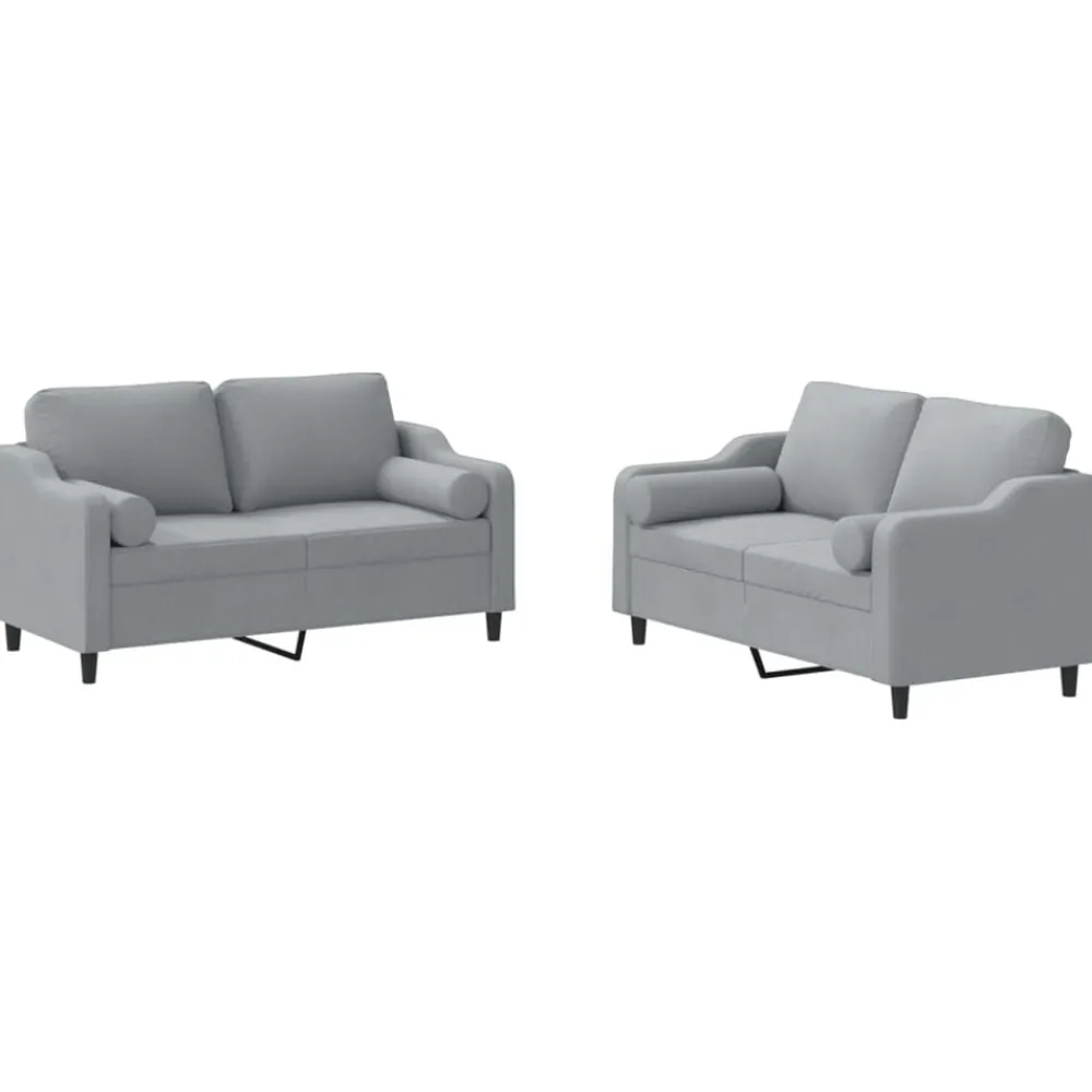 2-delige Loungeset met kussens stof>vidaXL Outlet