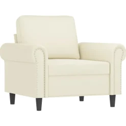 3-delige Loungeset met kussens fluweel crèmekleurig><noscript><img width=