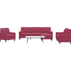 4-delige Loungeset met kussens en bolsters fluweel>vidaXL Sale
