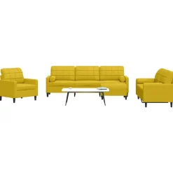 4-delige Loungeset met kussens en bolsters fluweel>vidaXL