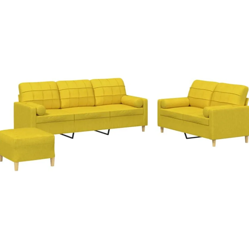 3-delige Loungeset met kussens stof>vidaXL Sale