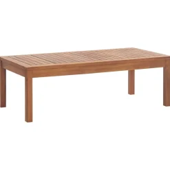 Tuinmeubelen*vidaXL 4-delige Loungeset met kussens massief acaciahout Bruin en grijs