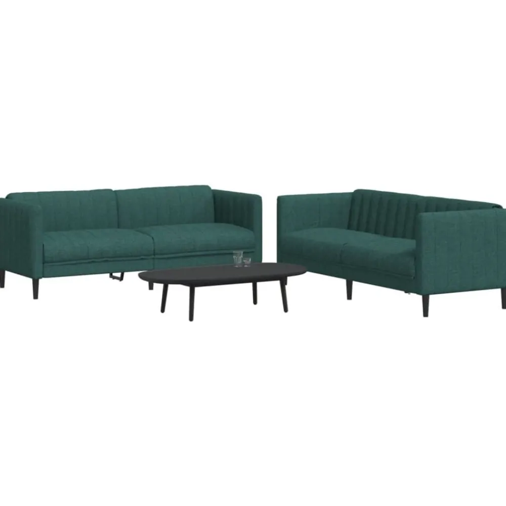 2-delige Loungeset stof>vidaXL Discount