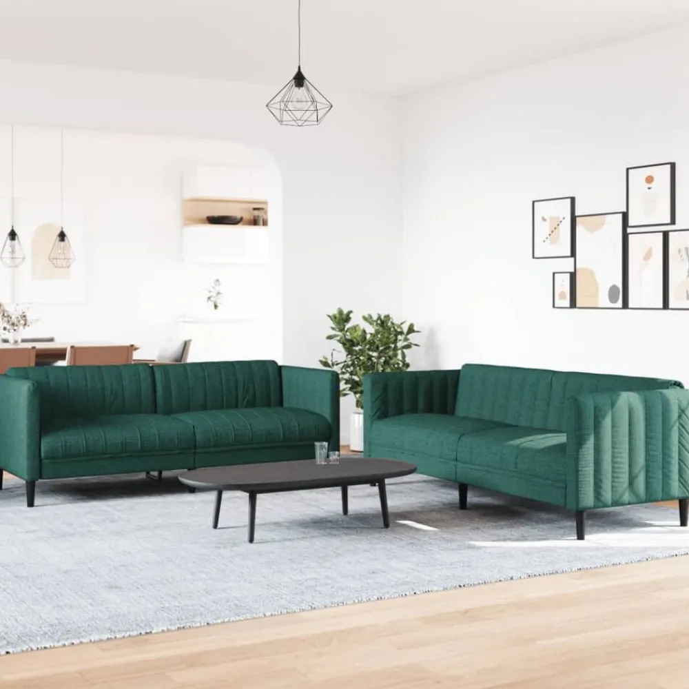 2-delige Loungeset stof>vidaXL Discount
