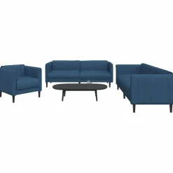 3-delige Loungeset stof>vidaXL Best