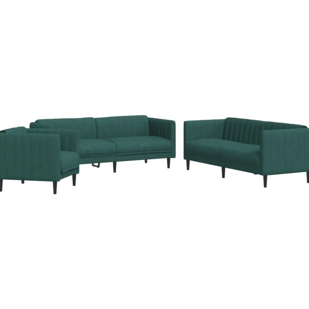 3-delige Loungeset stof>vidaXL Discount