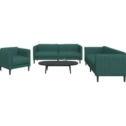 3-delige Loungeset stof>vidaXL Discount