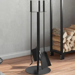4-delige openhaardgereedschapset 22x59 cm staal>vidaXL Discount