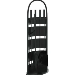 Houtkachel- & Haardaccessoires*vidaXL 5-delige openhaardgereedschapset 23x15x66 cm staal