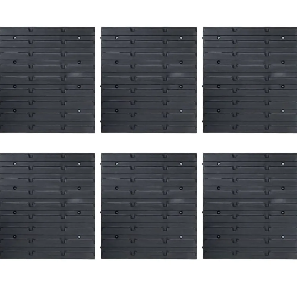 96-delige Opslagbakkenset met wandpanelen en zwart>vidaXL Outlet
