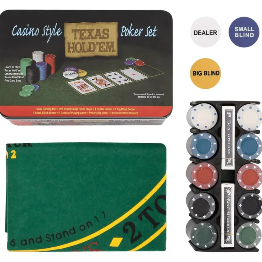 200-delige Pokerset 4 g>vidaXL