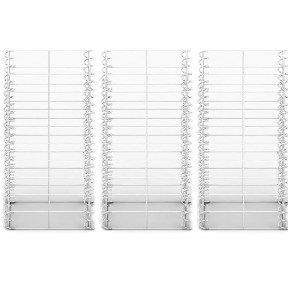3-delige Schanskorfset 25x25x50 cm gegalvaniseerd draad>vidaXL Discount