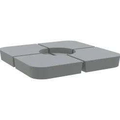 4-delige Set parasolvoeten voor kruisvoet parasol 100 kg PP>vidaXL New