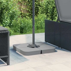 4-delige Set parasolvoeten voor kruisvoet parasol 100 kg PP>vidaXL New