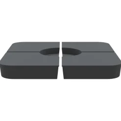 Tuin & Gazon*vidaXL 4-delige Set parasolvoeten voor kruisvoet parasol 100 kg PP Antraciet