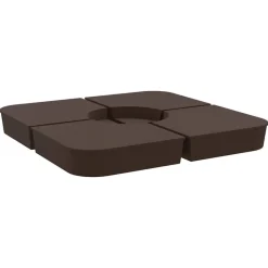 4-delige Set parasolvoeten voor kruisvoet parasol 100 kg PP>vidaXL Online