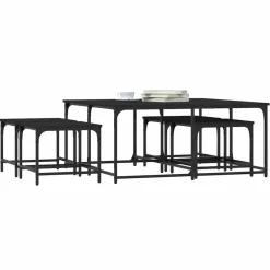 5-delige Tafeltjesset bewerkt hout><noscript><img width=