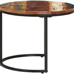 Tafels*vidaXL 2-delige Tafeltjesset massief gerecycled hout