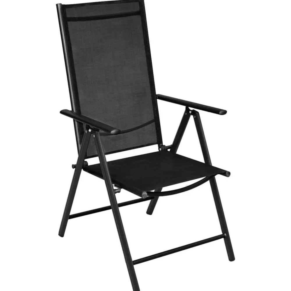 Tuinmeubelen*vidaXL 5-delige Tuinset aluminium Zwart