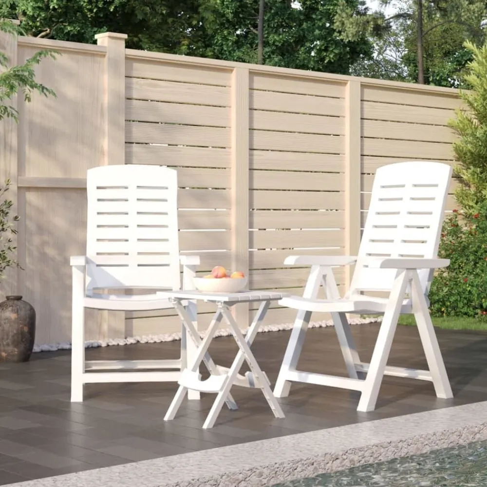 3-delige Tuinset polypropeen wit>vidaXL Sale