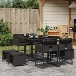 9-delige Tuinset poly rattan>vidaXL Clearance