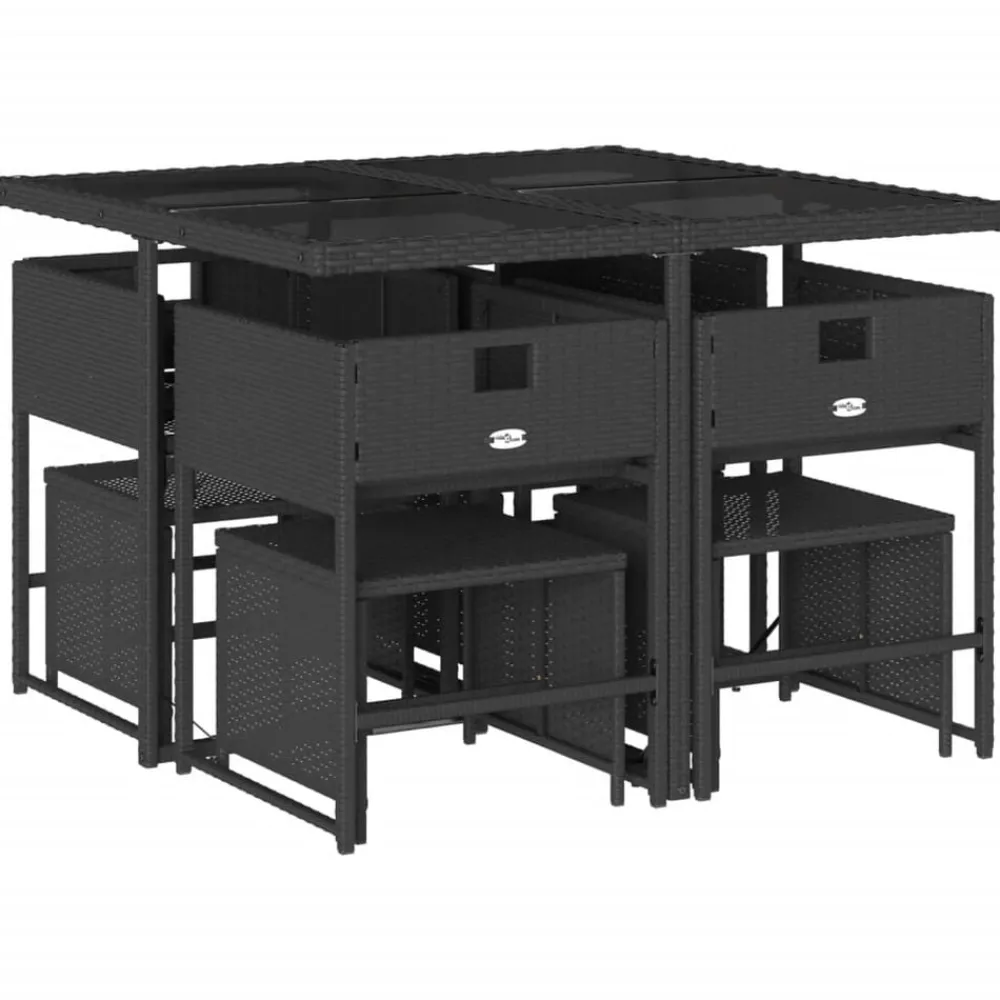 9-delige Tuinset poly rattan>vidaXL Clearance