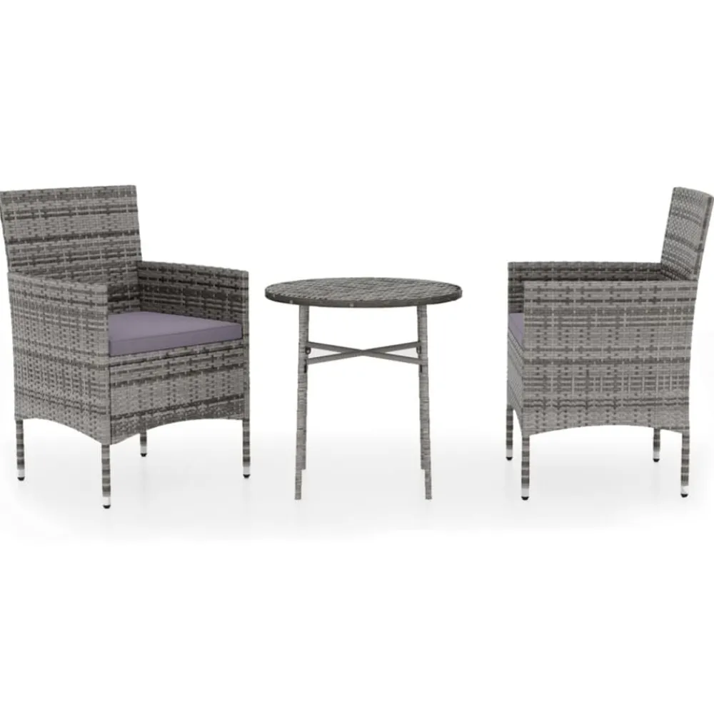 3-delige Tuinset poly rattan>vidaXL Clearance