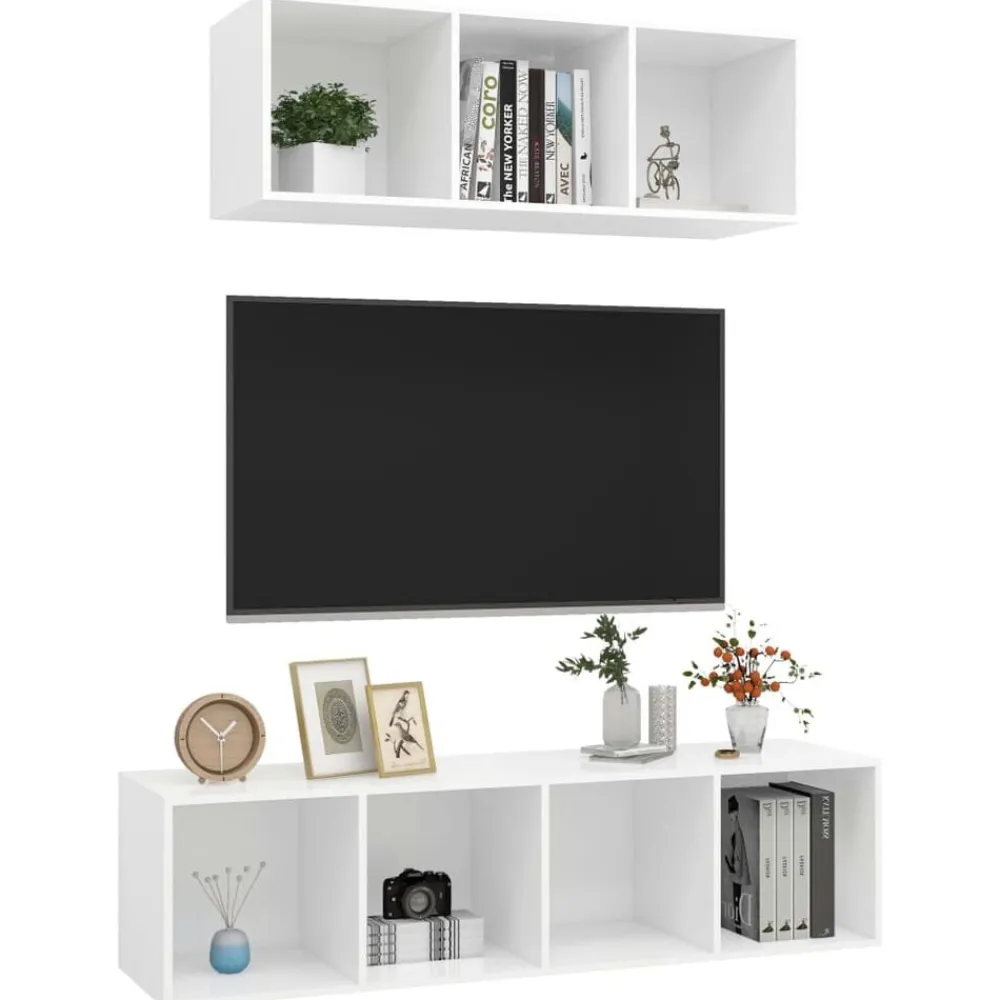 2-delige Tv-meubelset spaanplaat>vidaXL Clearance