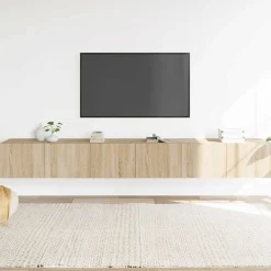 3-delige Tv-meubelset bewerkt hout kleurig>vidaXL Clearance