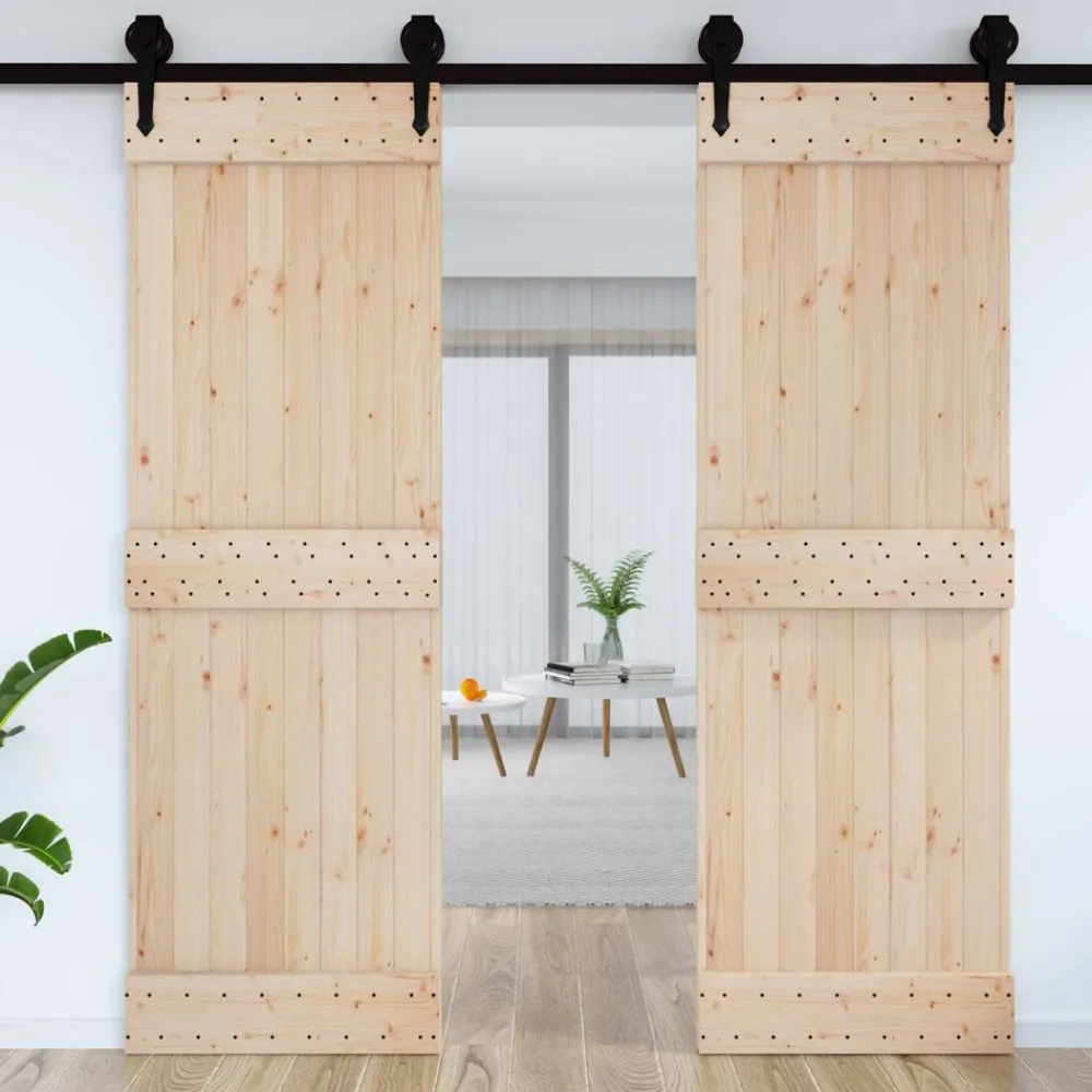 Deur NARVIK 70 x 210 cm Massief Grenenhout>vidaXL New