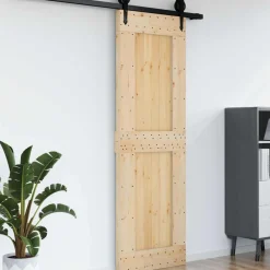 Bouwmaterialen*vidaXL Deur NARVIK 70 x 210 cm Massief Grenenhout Naturel