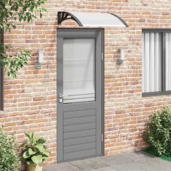 Tuin & Gazon*vidaXL Deurluifel 200x75 cm PC Zwart en transparant