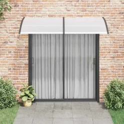Tuin & Gazon*vidaXL Deurluifel 200x100 cm PC zwart Zwart en transparant