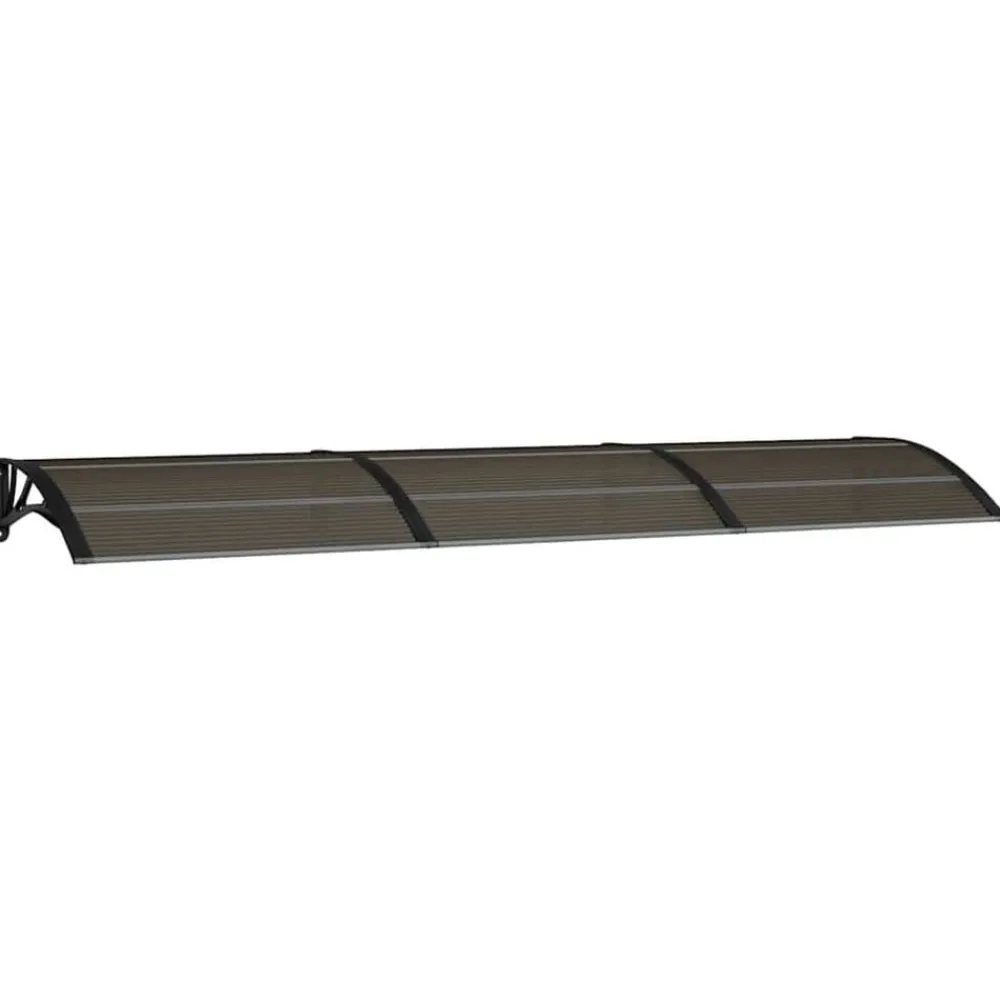 Tuin & Gazon*vidaXL Deurluifel 300x75 cm polycarbonaat Zwart