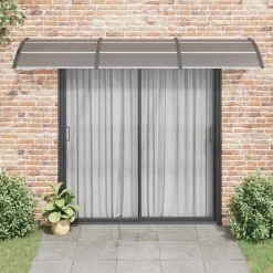 Tuin & Gazon*vidaXL Deurluifel 300x75 cm polycarbonaat Zwart