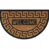Woon- & Tuinaccessoires*vidaXL Deurmat halfrond 45x75 cm rubber en kokosvezel