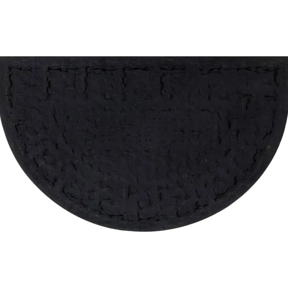 Woon- & Tuinaccessoires*vidaXL Deurmat halfrond 45x75 cm rubber en kokosvezel