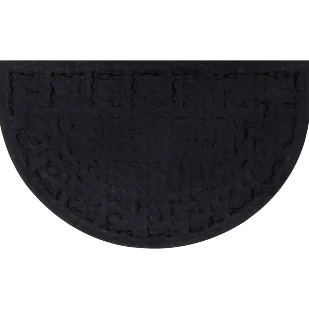 Woon- & Tuinaccessoires*vidaXL Deurmat halfrond 45x75 cm rubber en kokosvezel