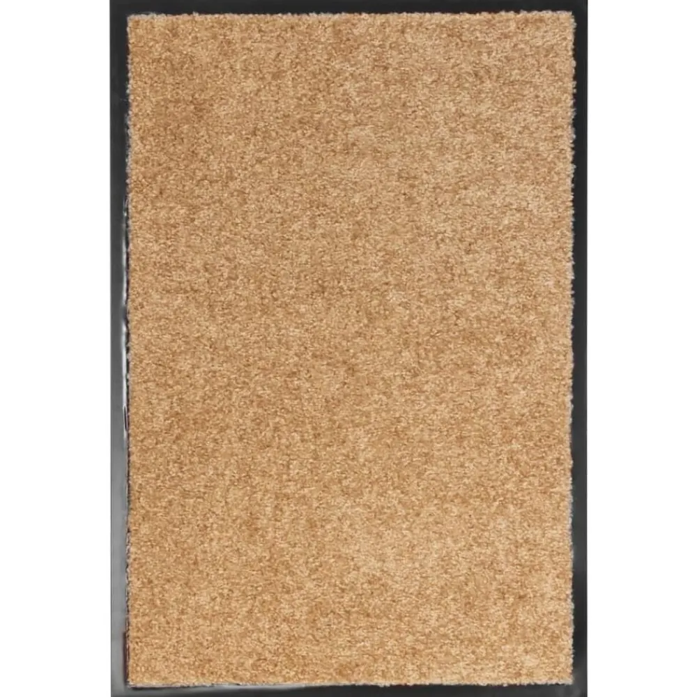 Woon- & Tuinaccessoires*vidaXL Deurmat wasbaar 40x60 cm crème Crème
