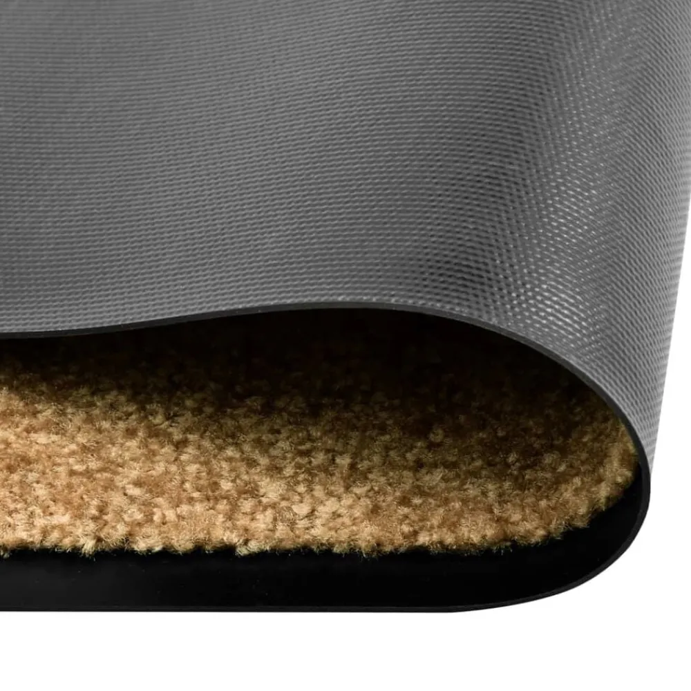 Woon- & Tuinaccessoires*vidaXL Deurmat wasbaar 40x60 cm crème Crème