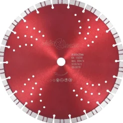 Gereedschapaccessoires*vidaXL Diamantzaagblad met turbo en gaten 300 mm staal