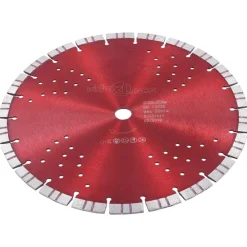 Gereedschapaccessoires*vidaXL Diamantzaagblad met turbo en gaten 300 mm staal