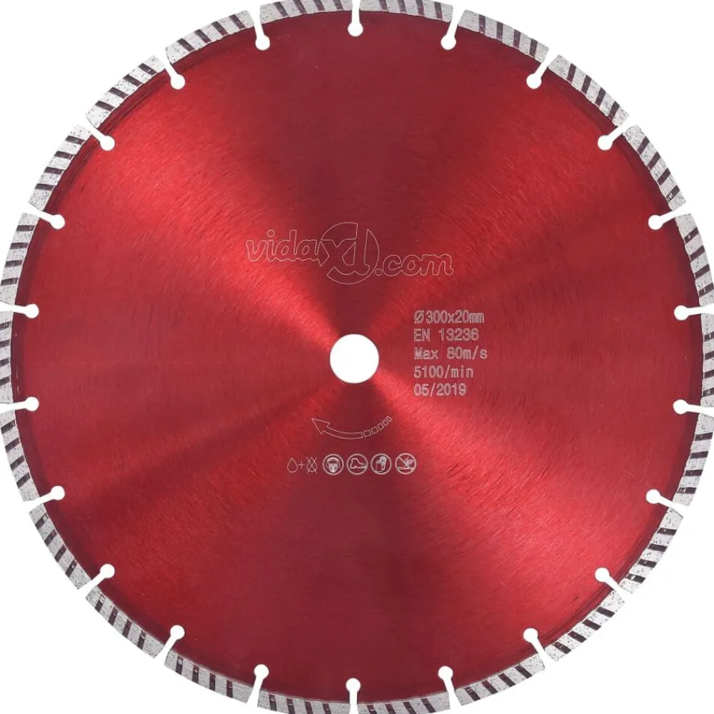 Gereedschapaccessoires*vidaXL Diamantzaagblad met turbo 300 mm staal