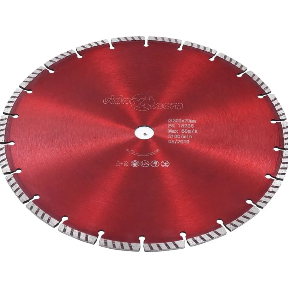 Gereedschapaccessoires*vidaXL Diamantzaagblad met turbo 300 mm staal