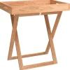 Tafels*vidaXL Dienbladtafel inklapbaar 52x36x56,5 cm walnotenhout