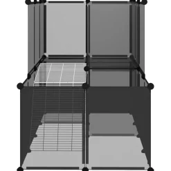 Dierenhok klein 142x74x93 cm polypropeen en staal><noscript><img width=