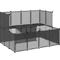 Dierenhok klein 143x107x93 polypropeen en staal>vidaXL Discount