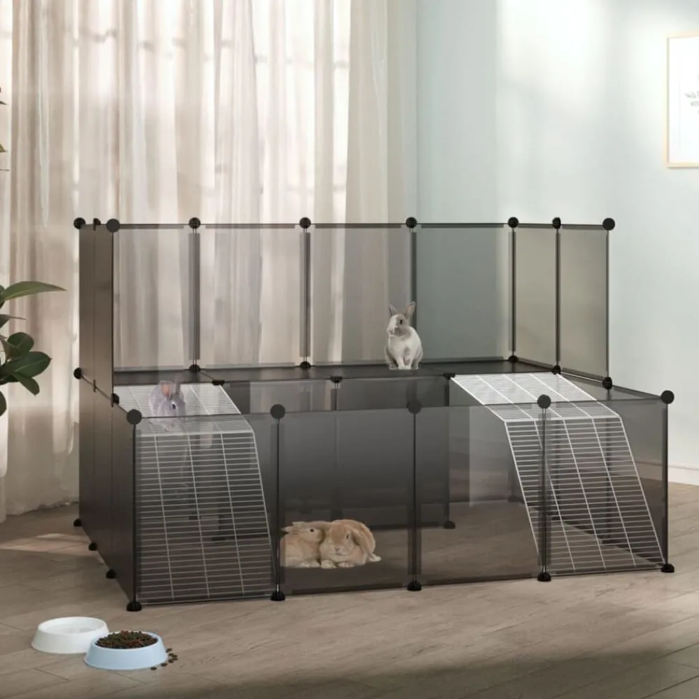 Dierenhok klein 143x107x93 polypropeen en staal>vidaXL Discount