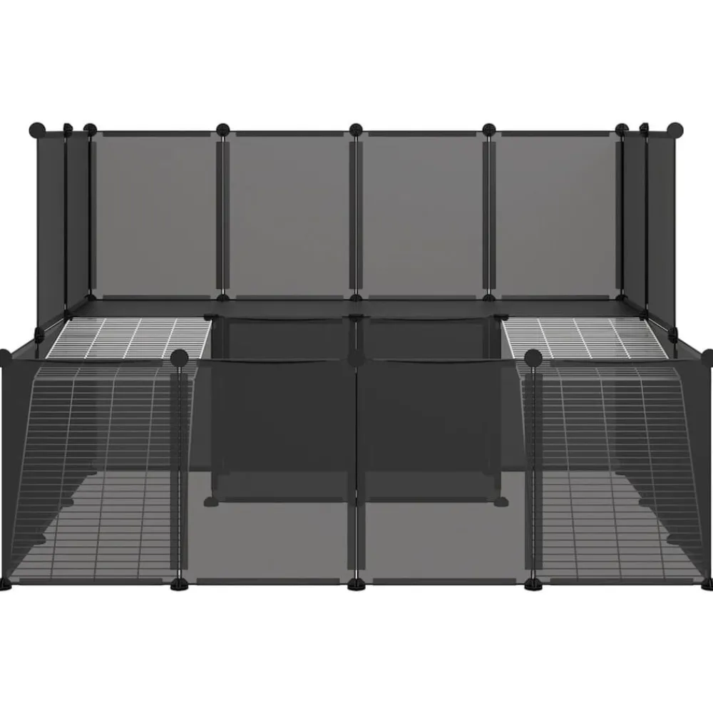Dierenhok klein 143x107x93 polypropeen en staal>vidaXL Discount